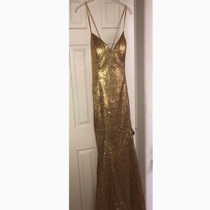 Gold Sequin Gown